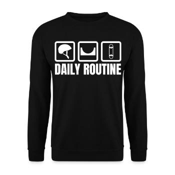 Skater Routine - Unisex Pullover - Schwarz - Vorne - Alina (178cm) & Michal (187cm)