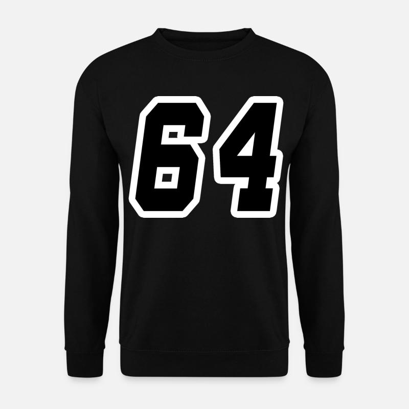 Nummer vierundsechzig 64 - Unisex Pullover - Schwarz