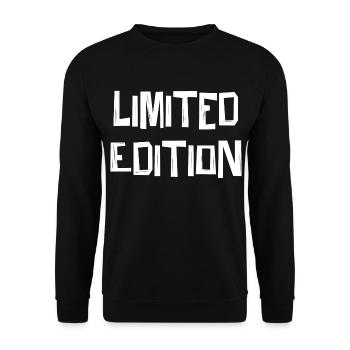 Limited Edition Lettering - Unisex Sweatshirt - black - Front - Alina (178cm) & Michal (187cm)