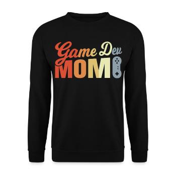 Game Developer Mom - Unisex Sweatshirt - black - Front - Alina (178cm) & Michal (187cm)