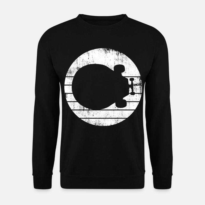 Dessin de planche à roulettes - Sweat-shirt Unisexe - noir