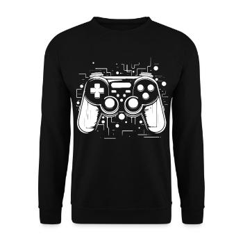Manettes de jeu - Sweat-shirt Unisexe - noir - Devant - Alina (178cm) & Michal (187cm)