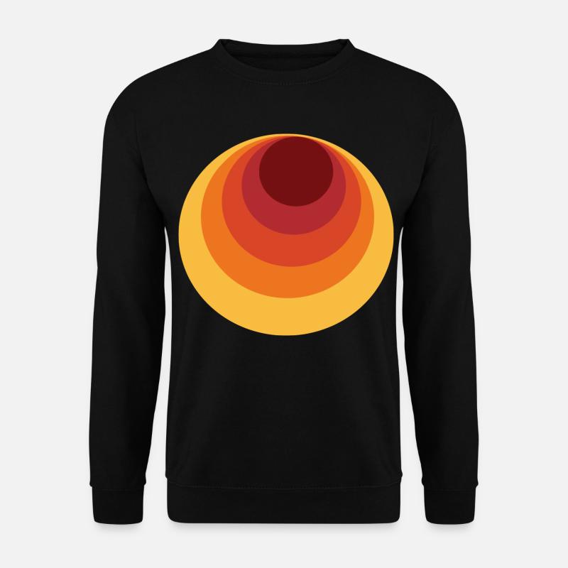 Retro Kreis Polka Dot - Unisex Pullover - Schwarz