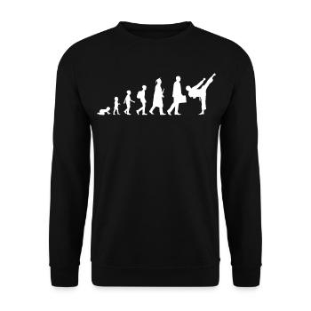 Kind zu Karateka Evolution - Unisex Pullover - Schwarz - Vorne - Alina (178cm) & Michal (187cm)