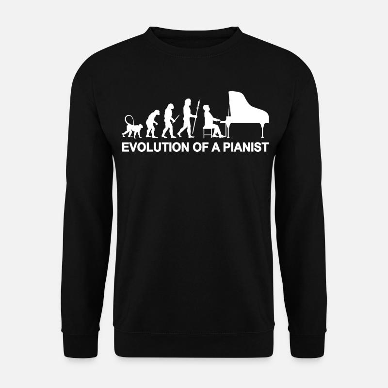Evolution of a Pianist - Unisex Sweatshirt - black