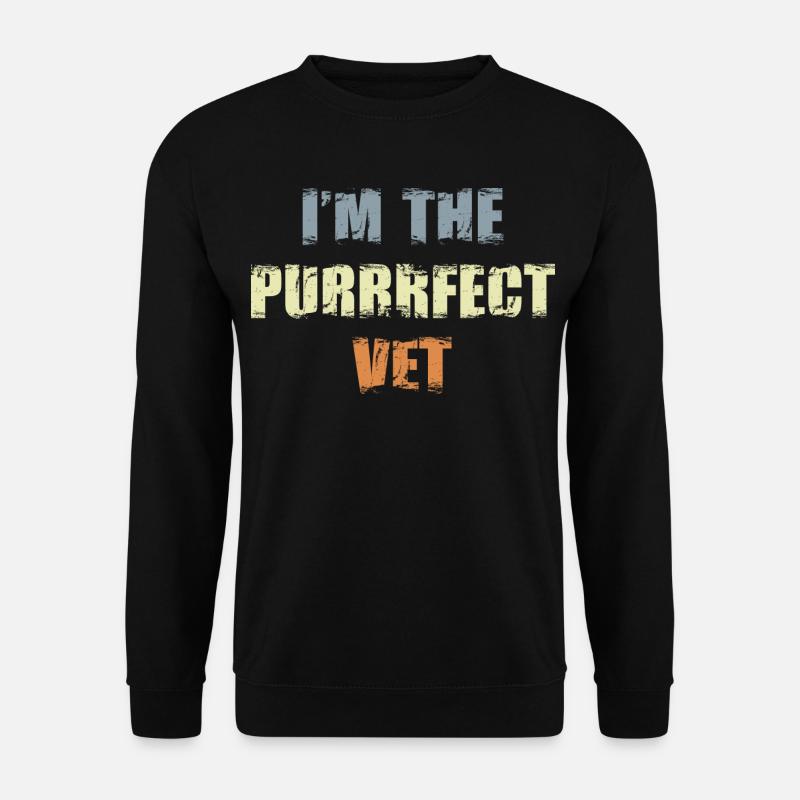 I'm The Purrrfect Vet - Unisex Pullover - Schwarz