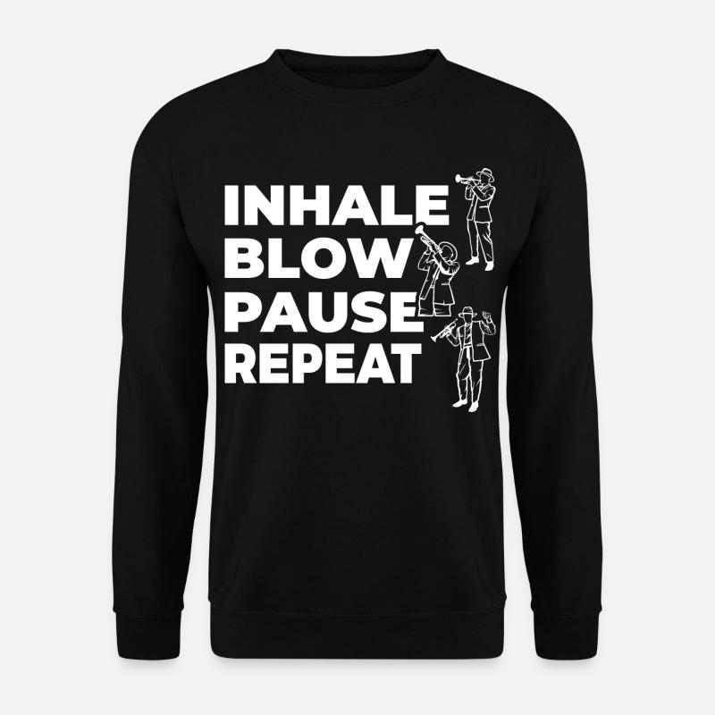 Inhale, exhale, pause, repeat - Unisex Sweatshirt - black