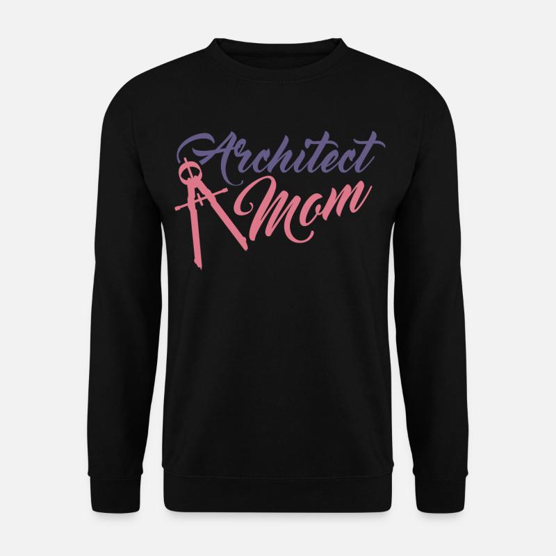 Lustige Architekt Mutter - Unisex Pullover - Schwarz