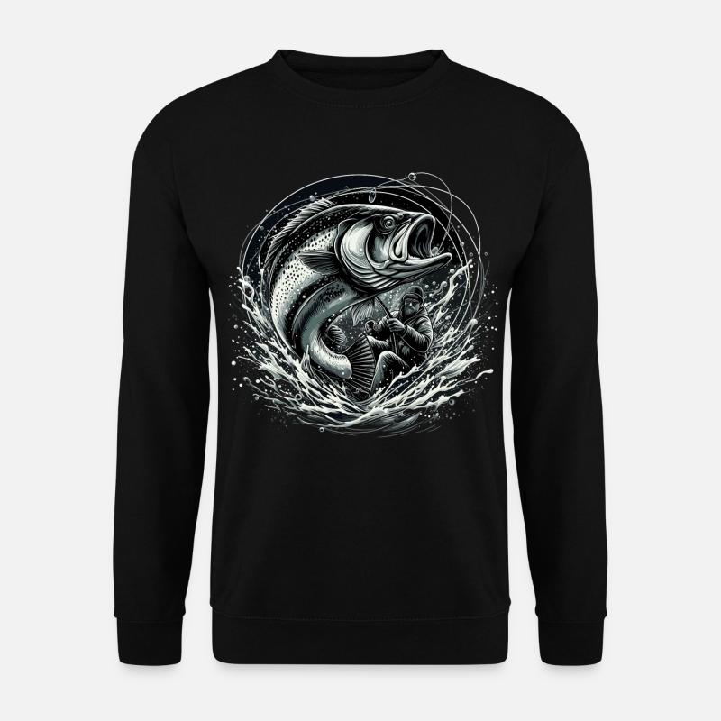 Fishing Angler Dynamic Gift - Unisex Sweatshirt - black