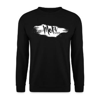 Meilleure maman jamais fête des mères maman cadeau lettrage - Sweat-shirt Unisexe - noir - Devant - Alina (178cm) & Michal (187cm)