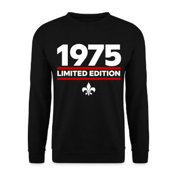 1975 Limited Edition - Unisex Sweatshirt - black - Front - Alina (178cm) & Michal (187cm)