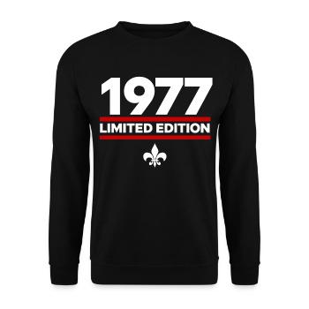 1977 Limited Edition - Unisex Sweatshirt - black - Front - Alina (178cm) & Michal (187cm)
