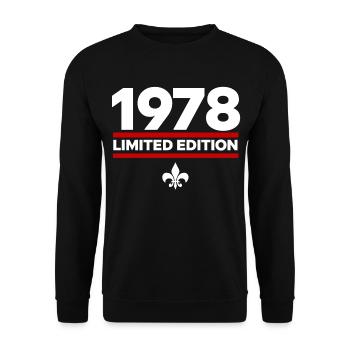 1978 Limited Edition - Unisex Sweatshirt - black - Front - Alina (178cm) & Michal (187cm)