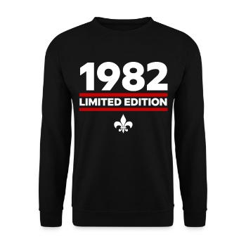 1982 Limited Edition - Unisex Sweatshirt - black - Front - Alina (178cm) & Michal (187cm)