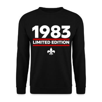 1983 Limited Edition - Unisex Sweatshirt - black - Front - Alina (178cm) & Michal (187cm)