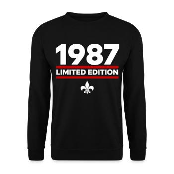 1987 Limited Edition - Unisex Sweatshirt - black - Front - Alina (178cm) & Michal (187cm)