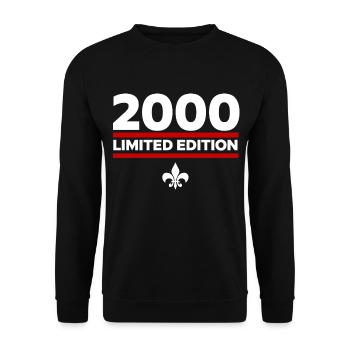2000 Limited Edition - Unisex Sweatshirt - black - Front - Alina (178cm) & Michal (187cm)