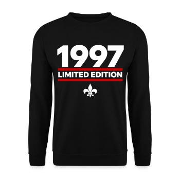 1997 Limited Edition - Unisex Sweatshirt - black - Front - Alina (178cm) & Michal (187cm)