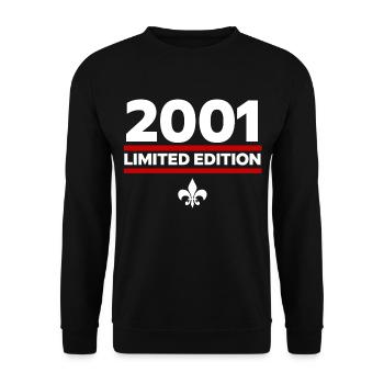 2001 Limited Edition - Unisex Sweatshirt - black - Front - Alina (178cm) & Michal (187cm)