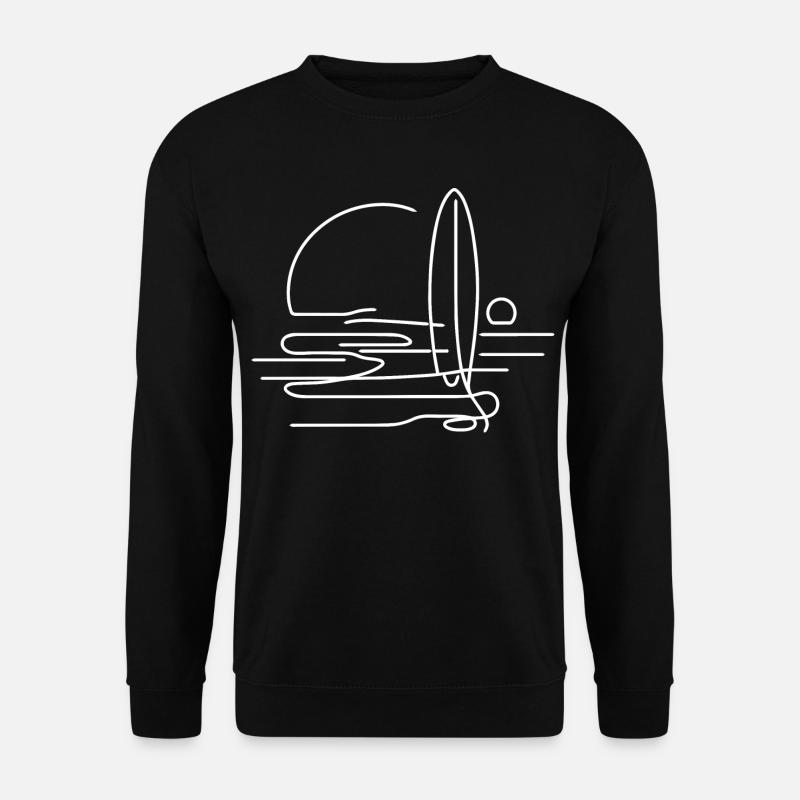 Surfing - Unisex Pullover - Schwarz