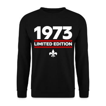 1973 Limited Edition - Unisex Sweatshirt - black - Front - Alina (178cm) & Michal (187cm)