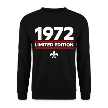 1972 Limited Edition - Unisex Sweatshirt - black - Front - Alina (178cm) & Michal (187cm)