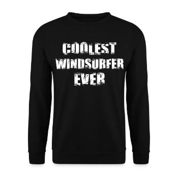 Coolest Windsurfer Ever - Unisex Sweatshirt - black - Front - Alina (178cm) & Michal (187cm)