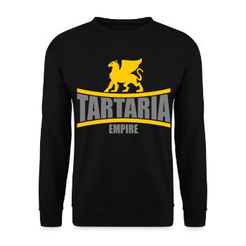 Empire de Tartarie | Couleurs modifiables - Sweat-shirt Unisexe - noir - Devant - Alina (178cm) & Michal (187cm)