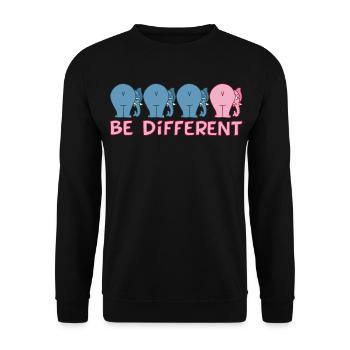Ein anderer Elefant - Unisex Pullover - Schwarz - Vorne - Alina (178cm) & Michal (187cm)