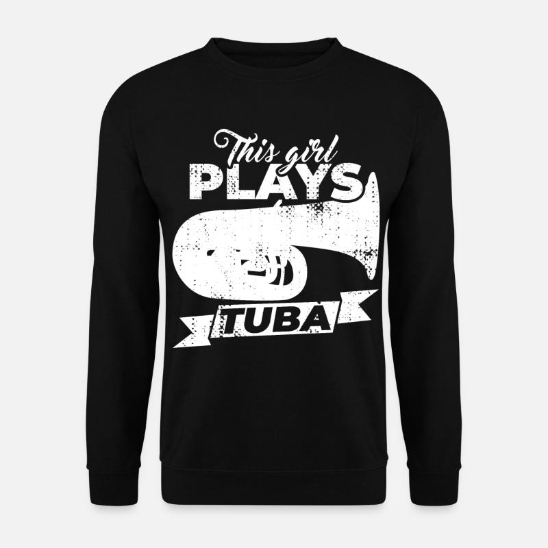 Tuba Mädchen - Unisex Pullover - Schwarz