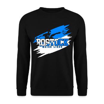Rostock Soccer Nord Mon Amour - Sweat-shirt Unisexe - noir - Devant - Alina (178cm) & Michal (187cm)