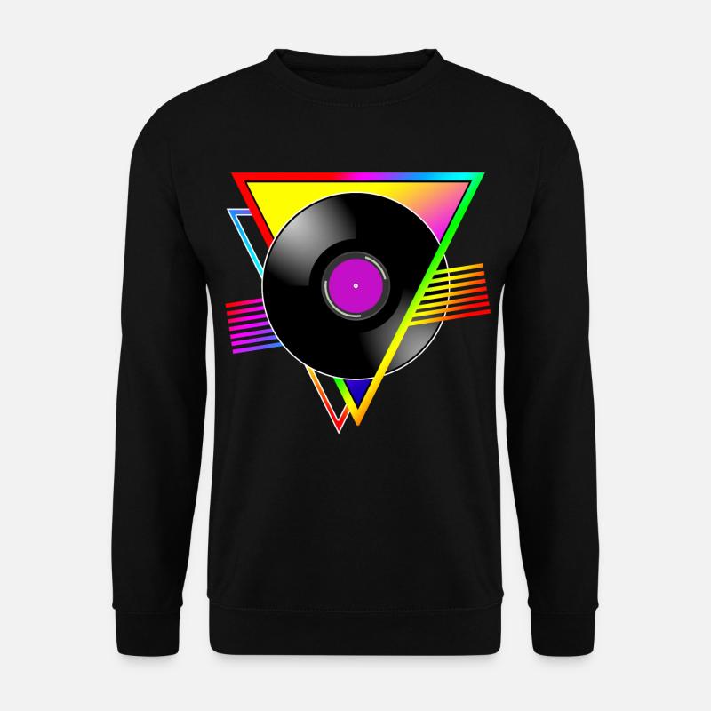 RETRO-VINYL - Unisex Pullover - Schwarz