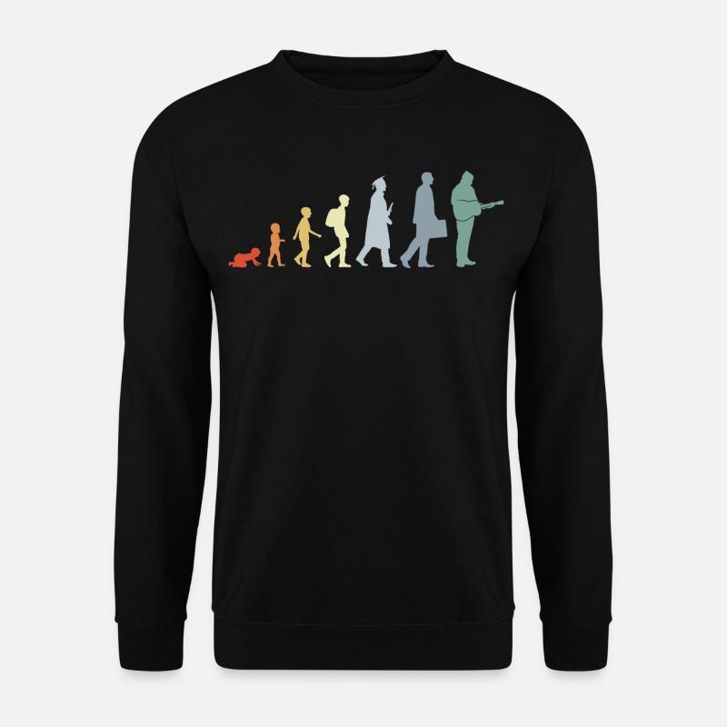 Guitarist Evolution - Unisex Sweatshirt - black
