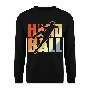 Vintage Handball - Sweat-shirt Unisexe - noir - Devant - Alina (178cm) & Michal (187cm)