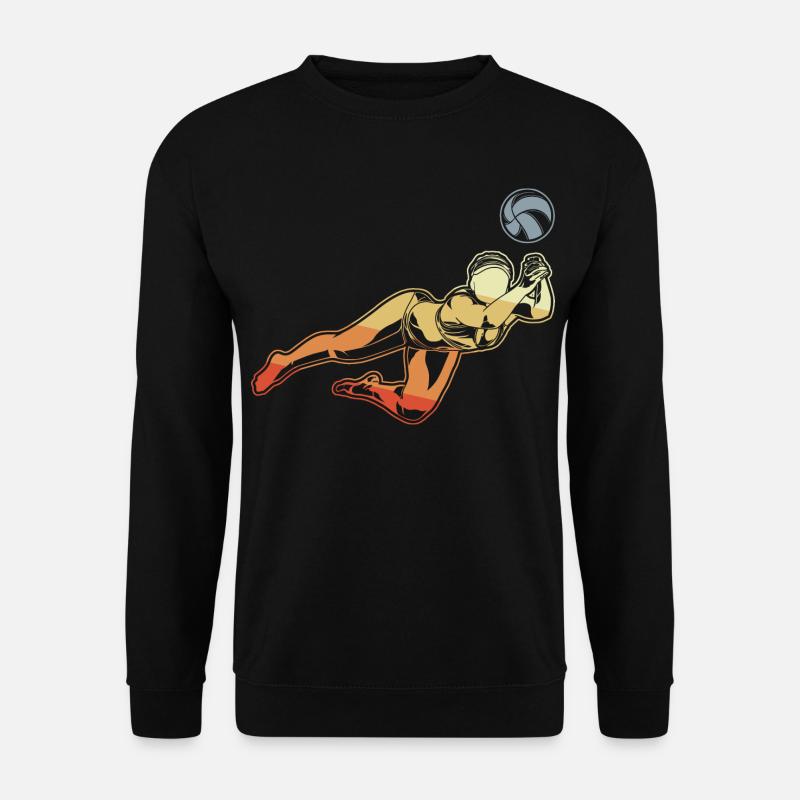 Beach Volleyball Frau - Unisex Pullover - Schwarz
