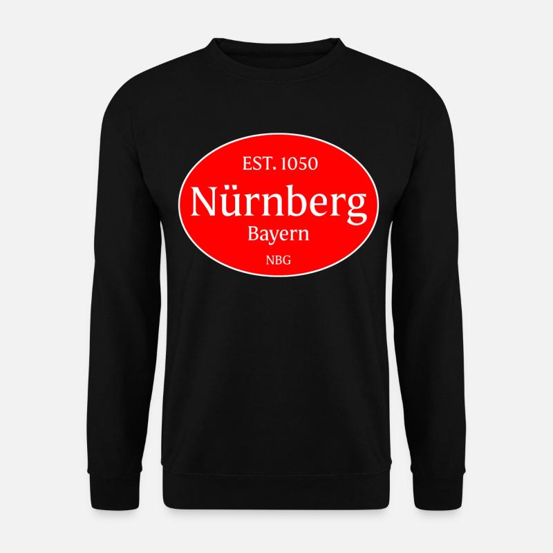 Nürnberg Emblem Retro Oval - Unisex Pullover - Schwarz