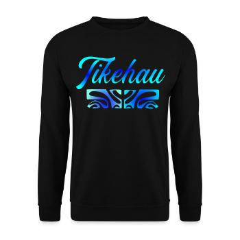 TIKEHAU (lagoon blue) - Unisex Sweatshirt - black - Front - Alina (178cm) & Michal (187cm)