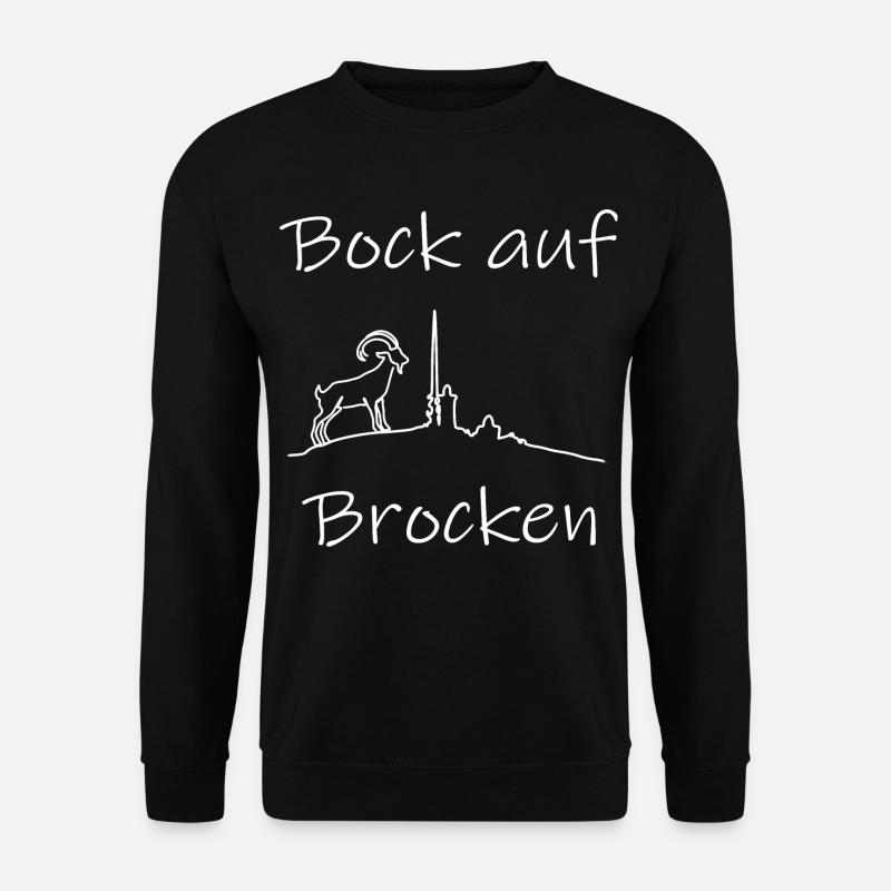 Bock auf Brocken - Harz Brocken Wandern - Unisex Pullover - Schwarz
