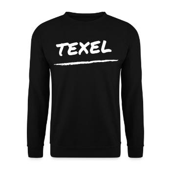Lettrage Texel - Sweat-shirt Unisexe - noir - Devant - Alina (178cm) & Michal (187cm)