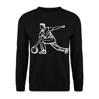 Croquis de melon - Sweat-shirt Unisexe - noir - Devant - Alina (178cm) & Michal (187cm)