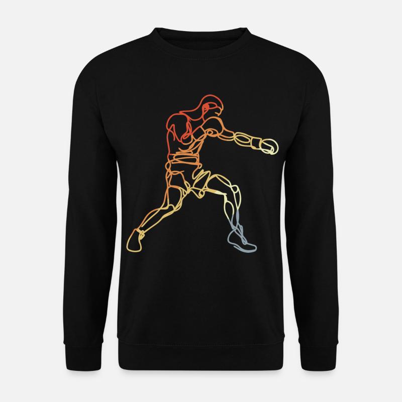 Boxen im Retro Look - Unisex Pullover - Schwarz