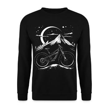 Mountainbike - Unisex Pullover - Schwarz - Vorne - Alina (178cm) & Michal (187cm)