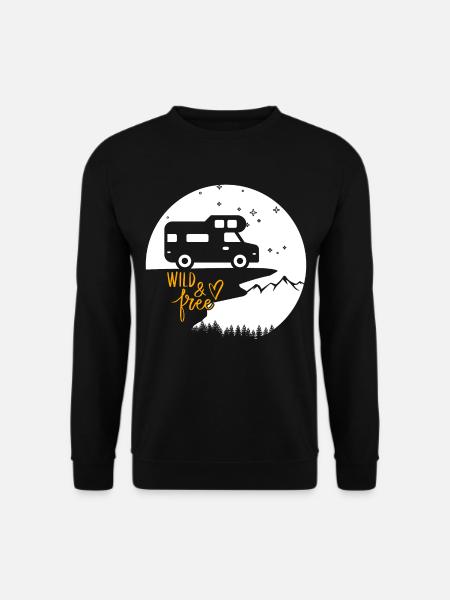 Vanlife & Camper Lifestyle Design - Unisex Sweatshirt - black