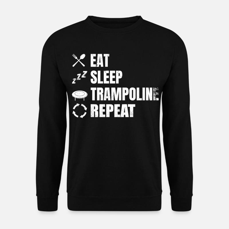 Funny Trampoline Schedule - Unisex Sweatshirt - black