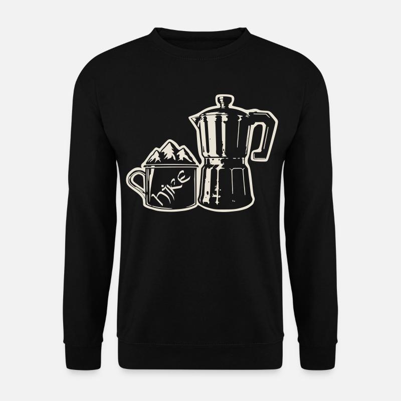 Coffee Hike - Mountain Espresso [Weiß] - Unisex Pullover - Schwarz