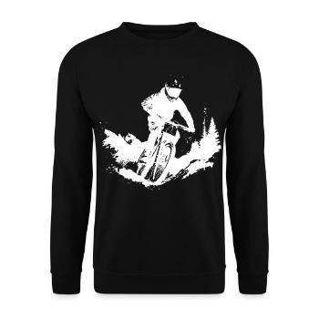 Vététistes - Sweat-shirt Unisexe - noir - Devant - Alina (178cm) & Michal (187cm)