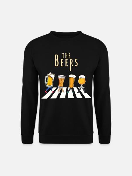 Custom beer bar pattern design - Unisex Sweatshirt - black
