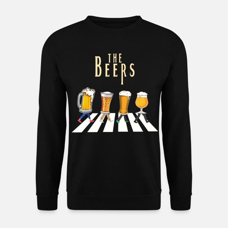 Individuelles Design des Bierbar-Musters - Unisex Pullover - Schwarz