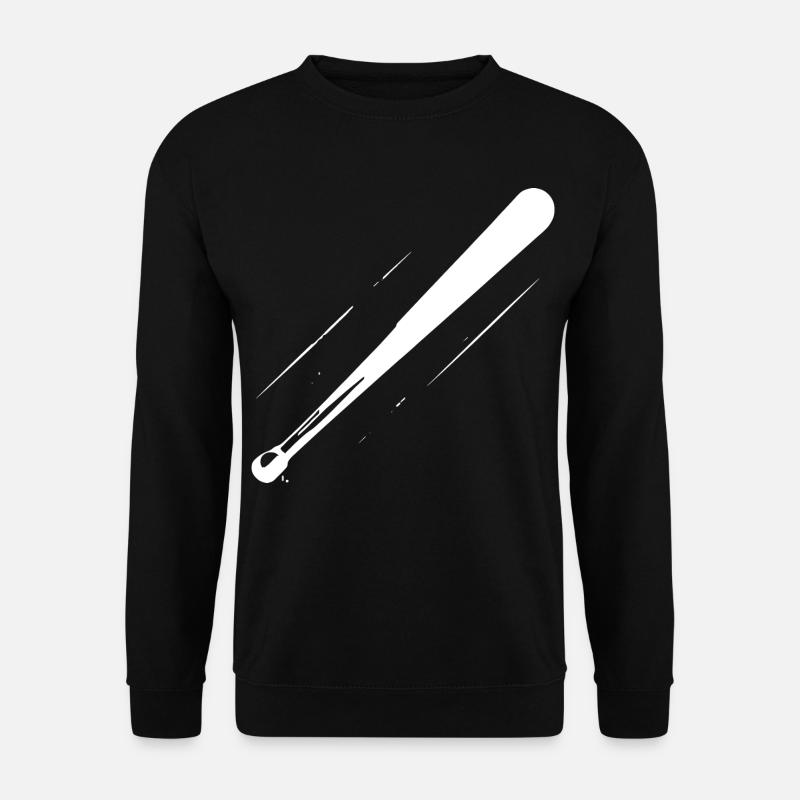 Baseballschläger Zeichnung - Unisex Pullover - Schwarz