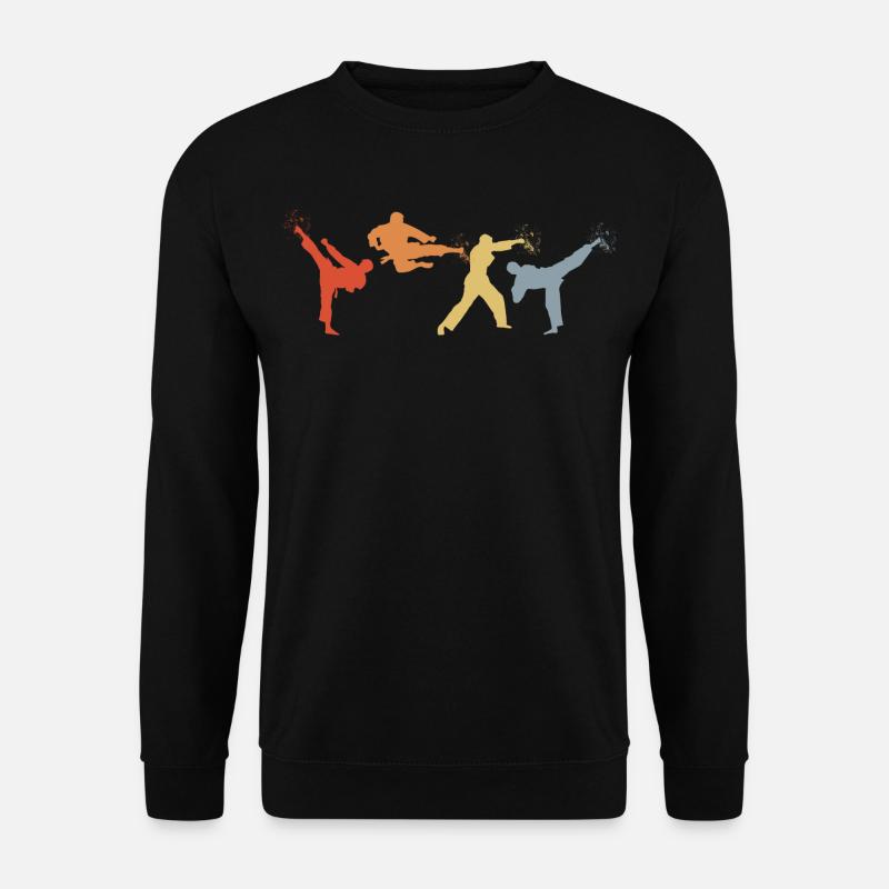 Retro Karateka - Unisex Pullover - Schwarz